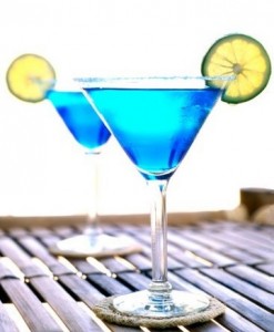 голубой коктейль