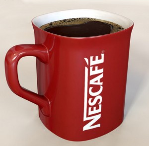 кофе в кружке nescafe