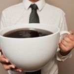 огромная чашка кофе